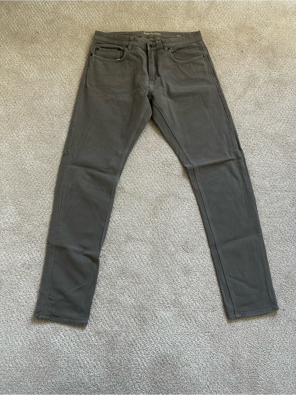 Rodd & Gunn Slim Fit Olive Jeans